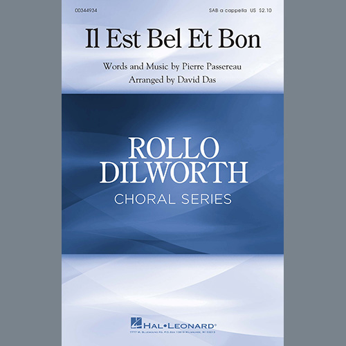 cover: Il Est Bel Et Bon (arr. David Das), Pierre Passereau, Chor