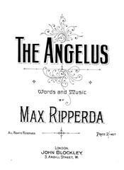 cover: The Angelus, Max Ripperda, Gesang, Klavier