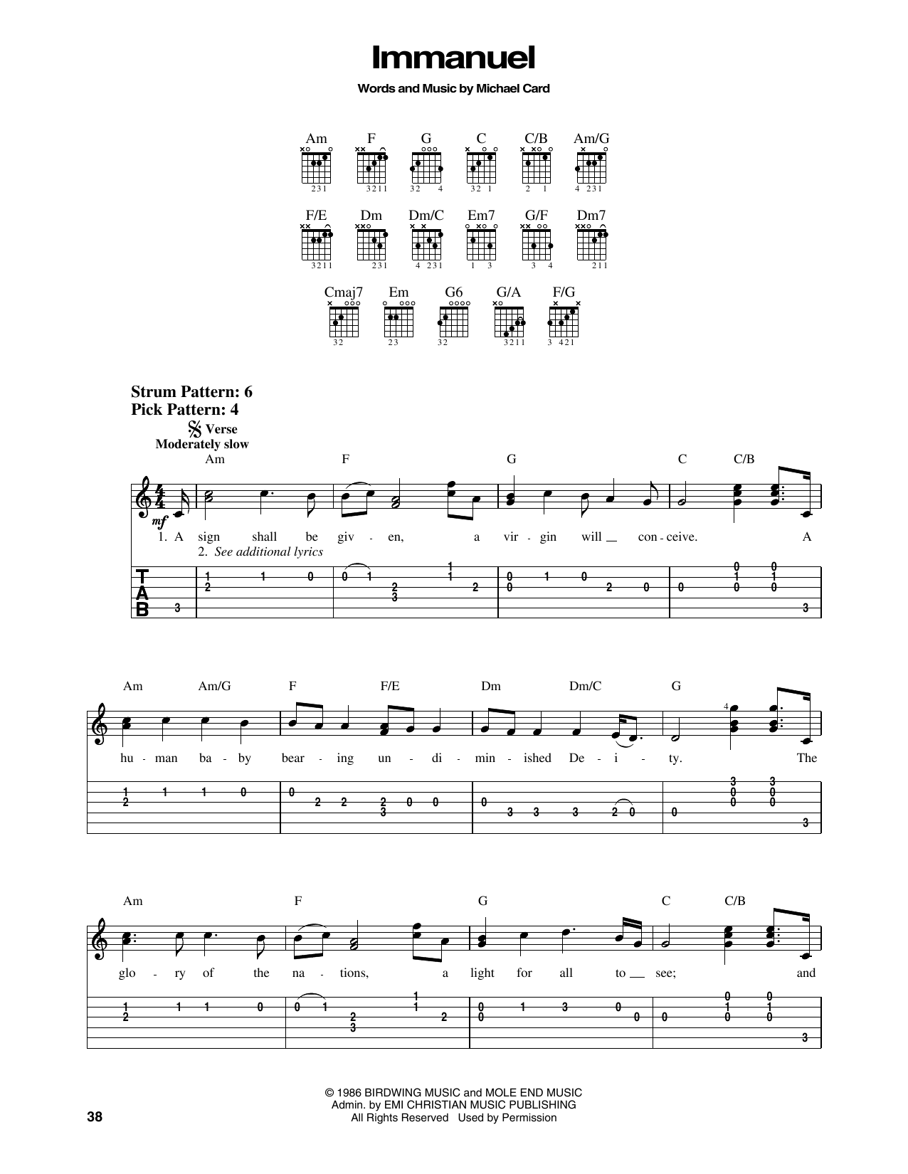 Produktgalerie: Seite 1 von 1 Immanuel, Michael Card, Gitarre