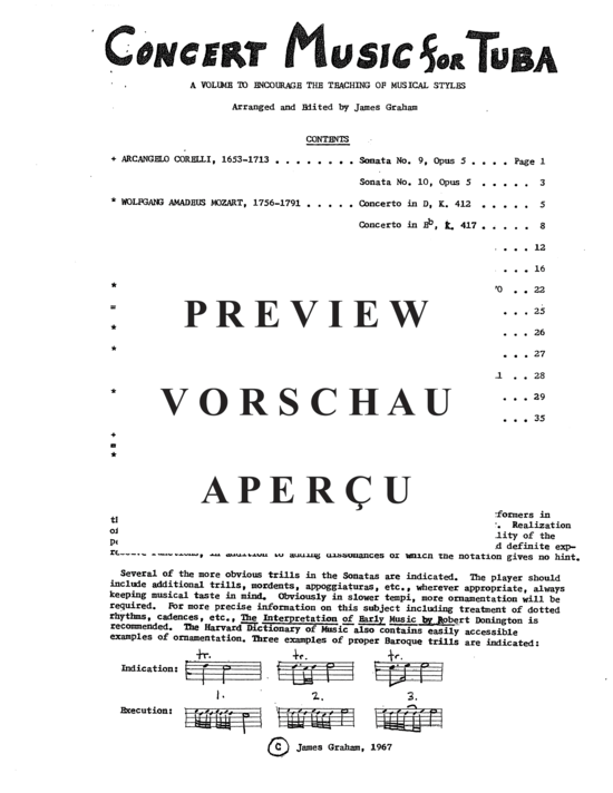 Product gallery: Page 4 of 21 Concert Music for Tuba (Sammlung) , , Tuba Solo