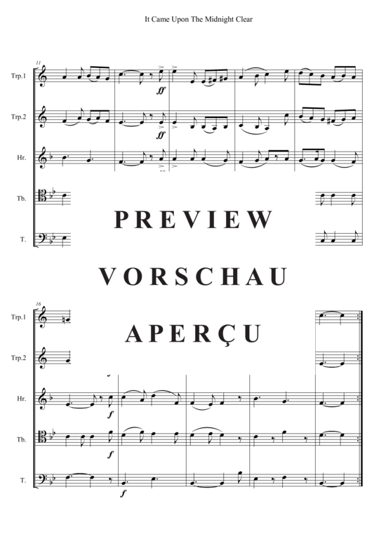 Produktgalerie: Seite 3 von 3 It Came Upon The Midnight Clear , , (Blechbläserquintett)