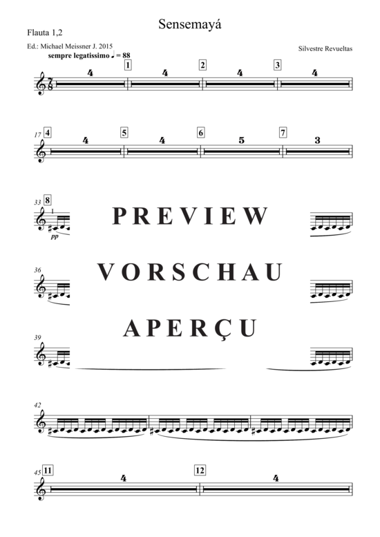 gallery: Sensemaya , , (Blockflöte 1,2)