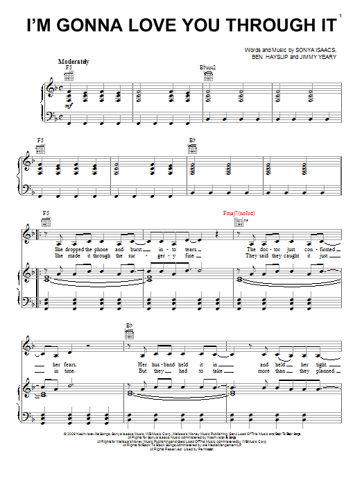 Produktgalerie: Seite 1 von 1 I'm Gonna Love You Through It, Martina McBride, Gesang, Gitarre, Klavier