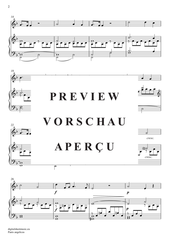 Product gallery: Page 3 of 5 Panis angelicus , , (Oboe + Keyboard)