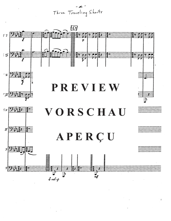 Product gallery: Page 4 of 21 Three Traveling Shorts , , (Tuba Quartett EETT)