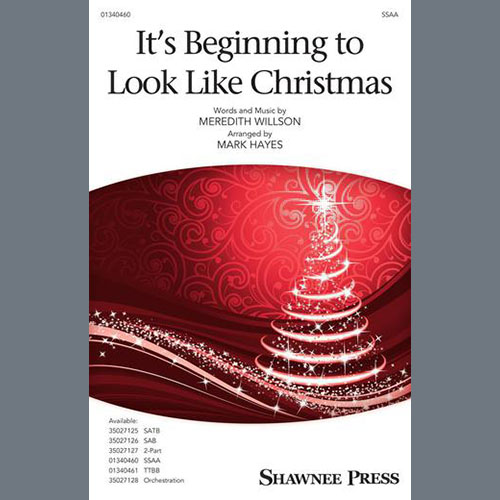 Produktbild zu: It's Beginning To Look Like Christmas (arr. Mark Hayes)