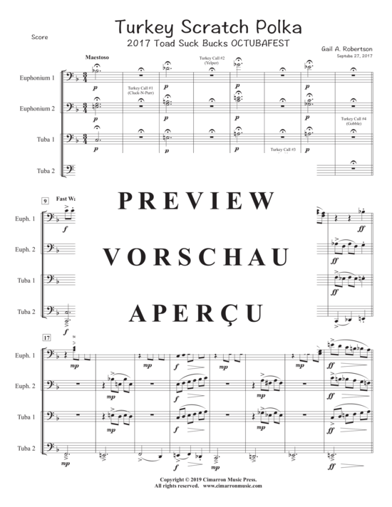 Product gallery: Page 3 of 12 Turkey Scratch Polka , , (Tuba Quartett EETT)