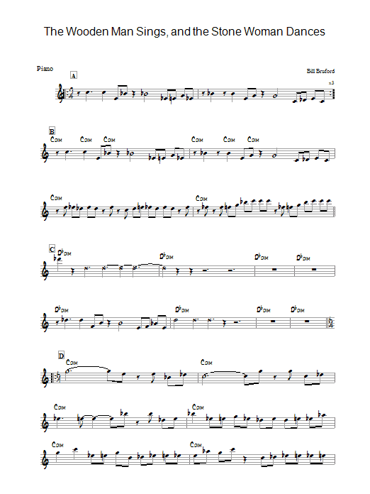 Product gallery: Page 1 of 1 The Wooden Man Sings And The Stone Woman Dances, Bill Bruford