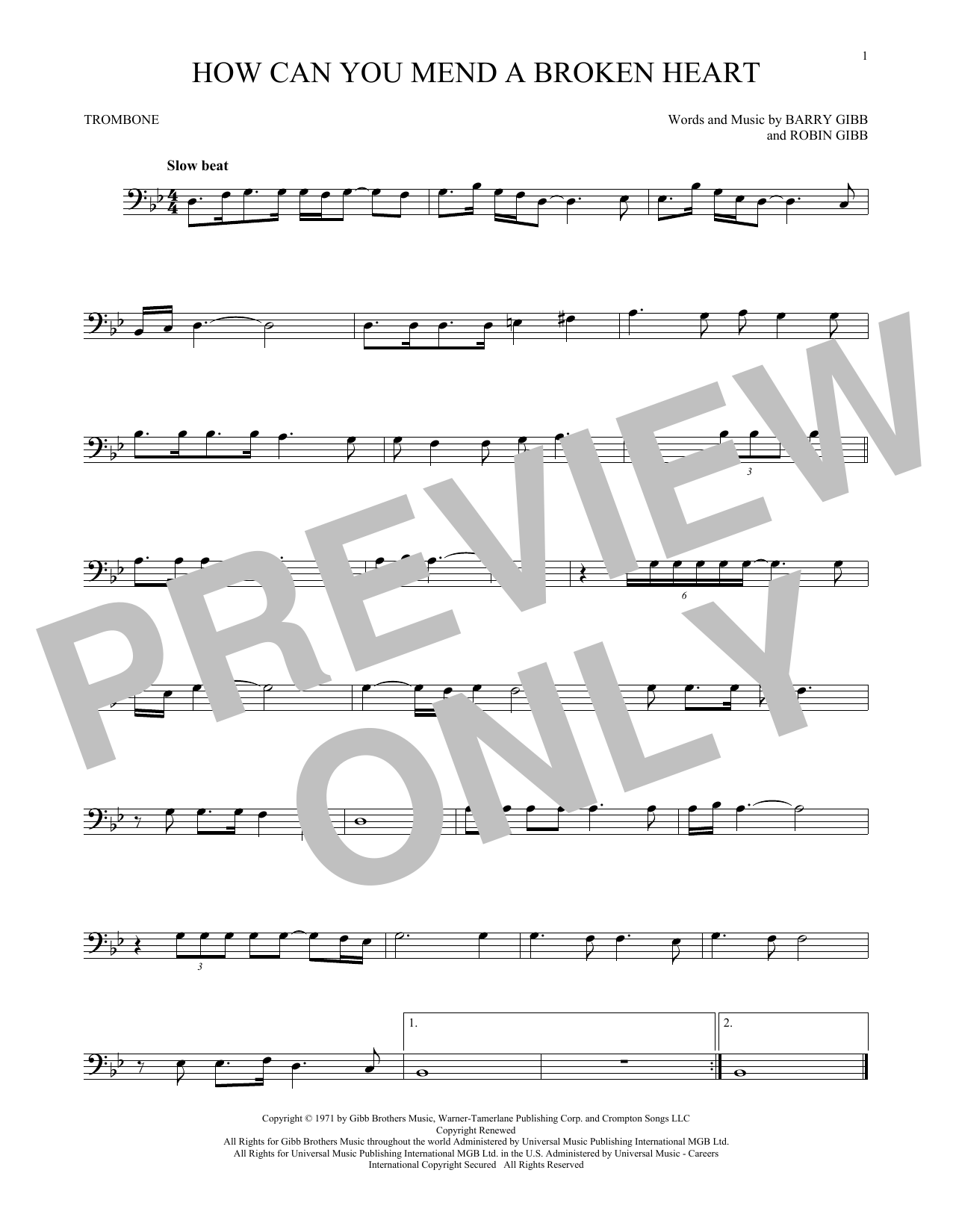 Product gallery: Page 1 of 1 How Can You Mend A Broken Heart, The Bee Gees