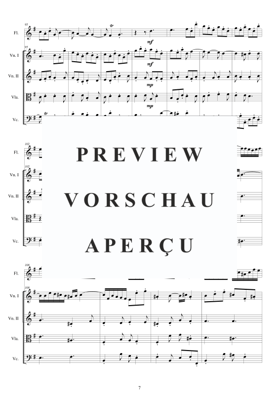 Produktgalerie: Seite 8 von 11 Concerto No.4 to 5 in G-Dur Op.5, , Querflöte Solo und Streicher Ensemble
