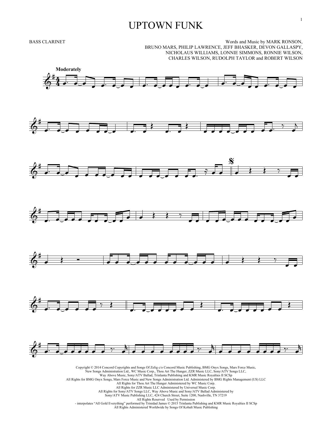 Product picture to:  Uptown Funk (feat. Bruno Mars) - Mark Ronson