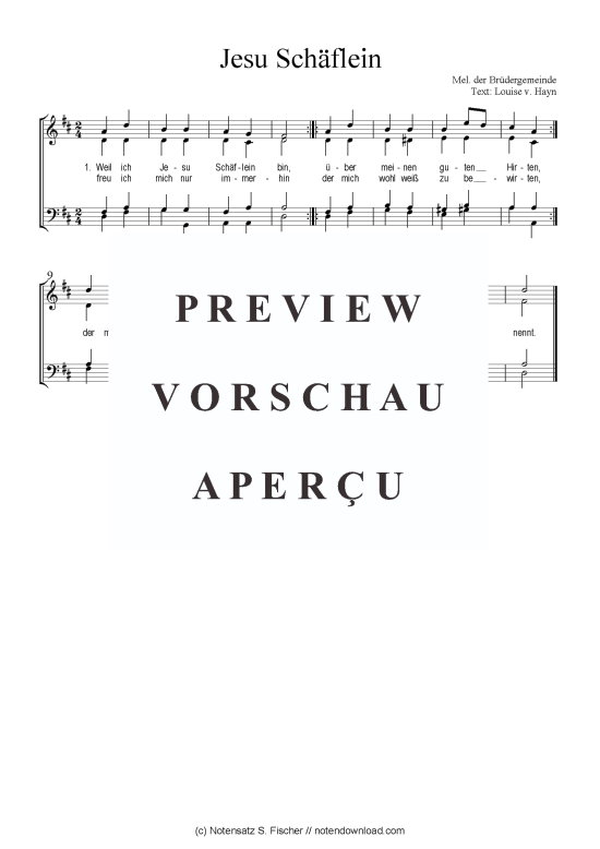 Produktbild zu: Jesu Schäflein Das geistliche Volkslied