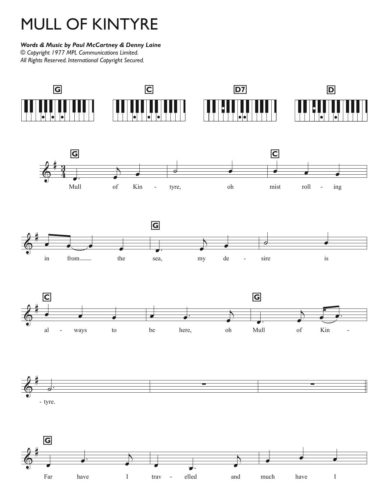Produktbild zu: Mull Of Kintyre