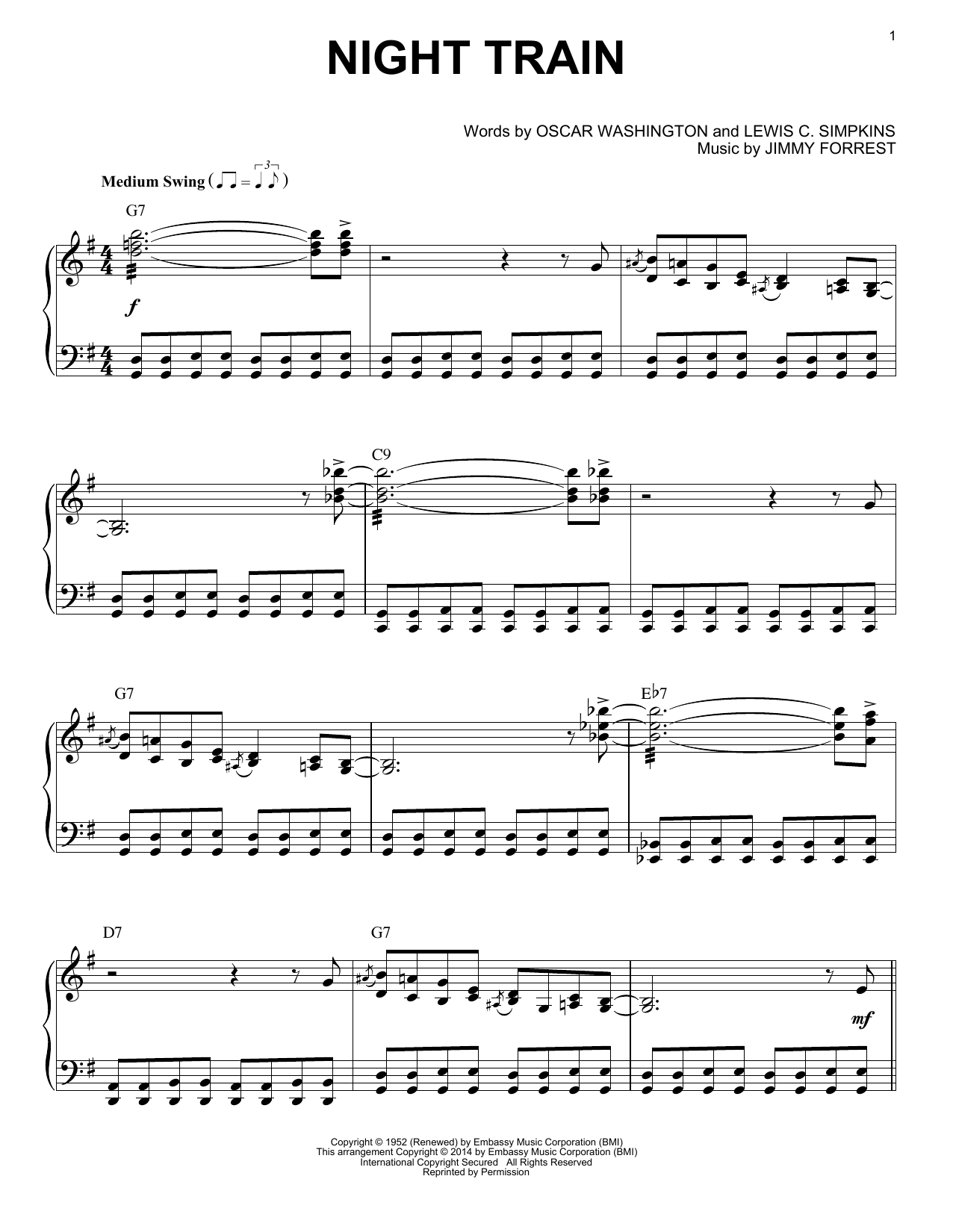 Produktbild zu: Night Train