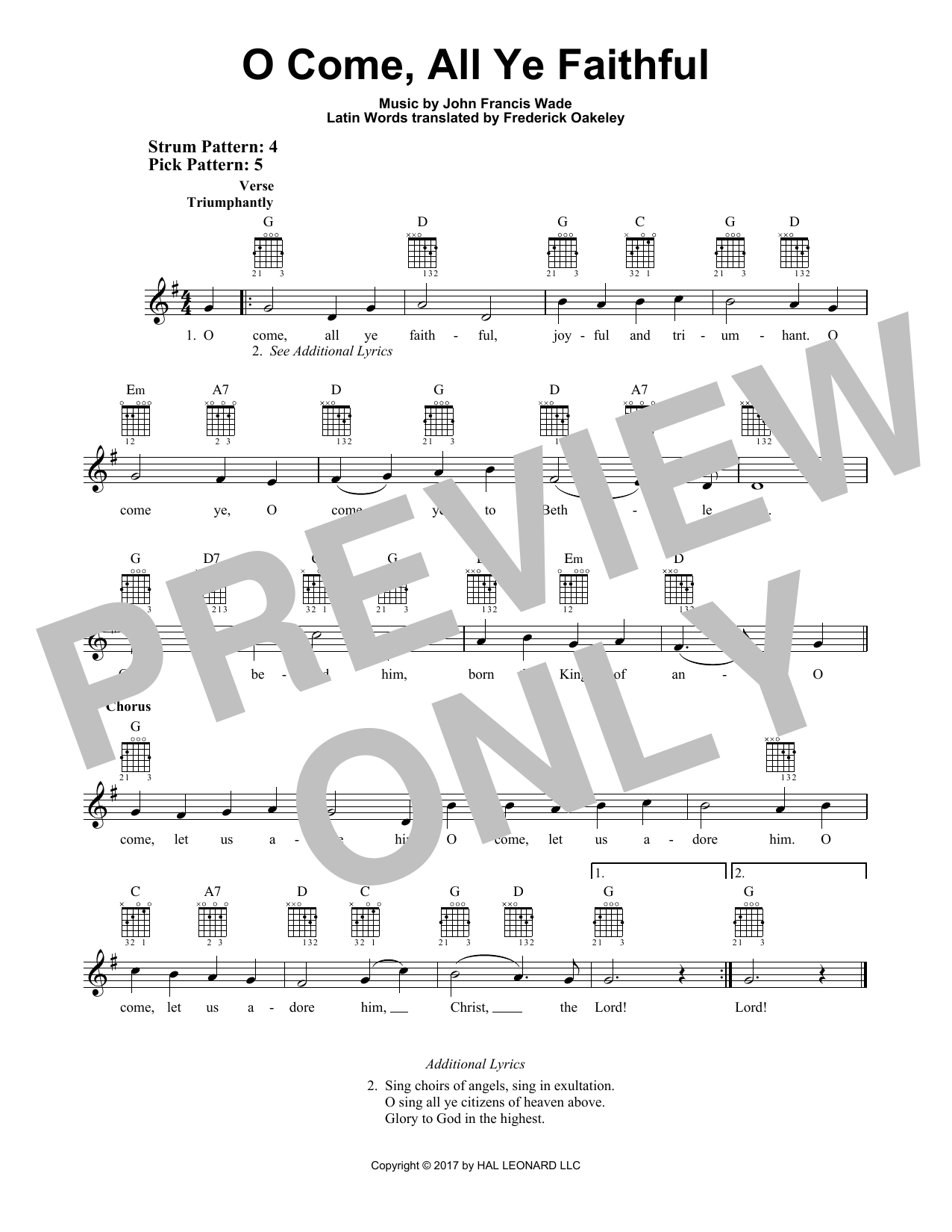 Product gallery: Page 1 of 1 O Come, All Ye Faithful, John Francis Wade
