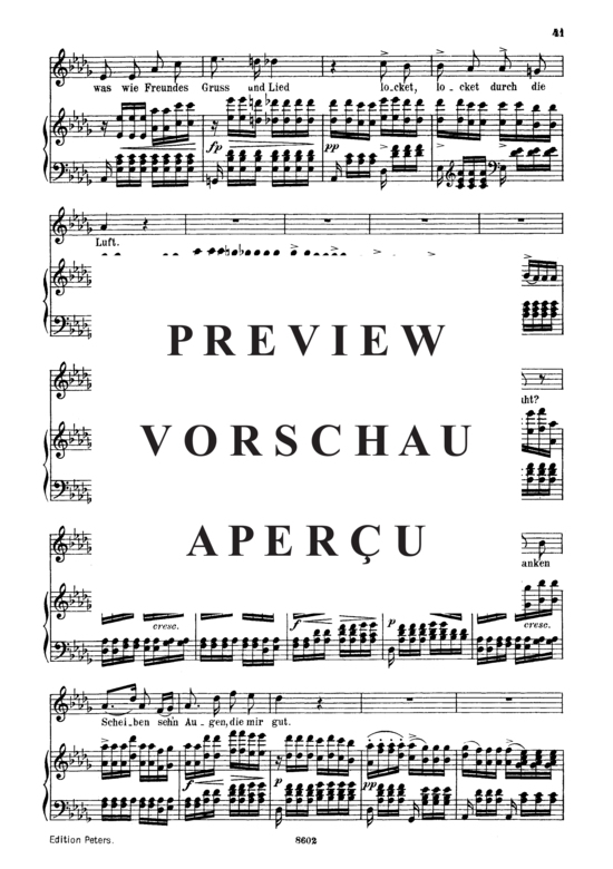 Product gallery: Page 4 of 7 Im Freien D.880, , Medium Voice and Piano