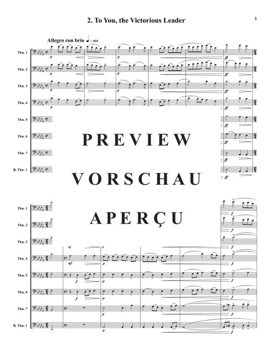 Product gallery: Page 4 of 21 Zwei Selektionen aus "All Night Vigil" , , (Trombone ensemble)