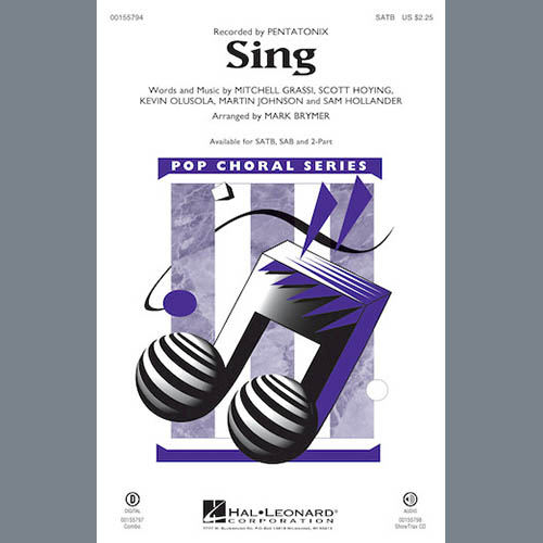 cover: Sing (arr. Mark Brymer), Pentatonix, Chor