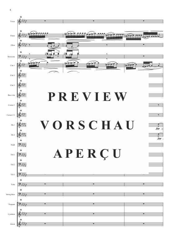 Produktgalerie: Seite 11 von 11 Lied an den Mond, , Sopran Solo und Concert Band