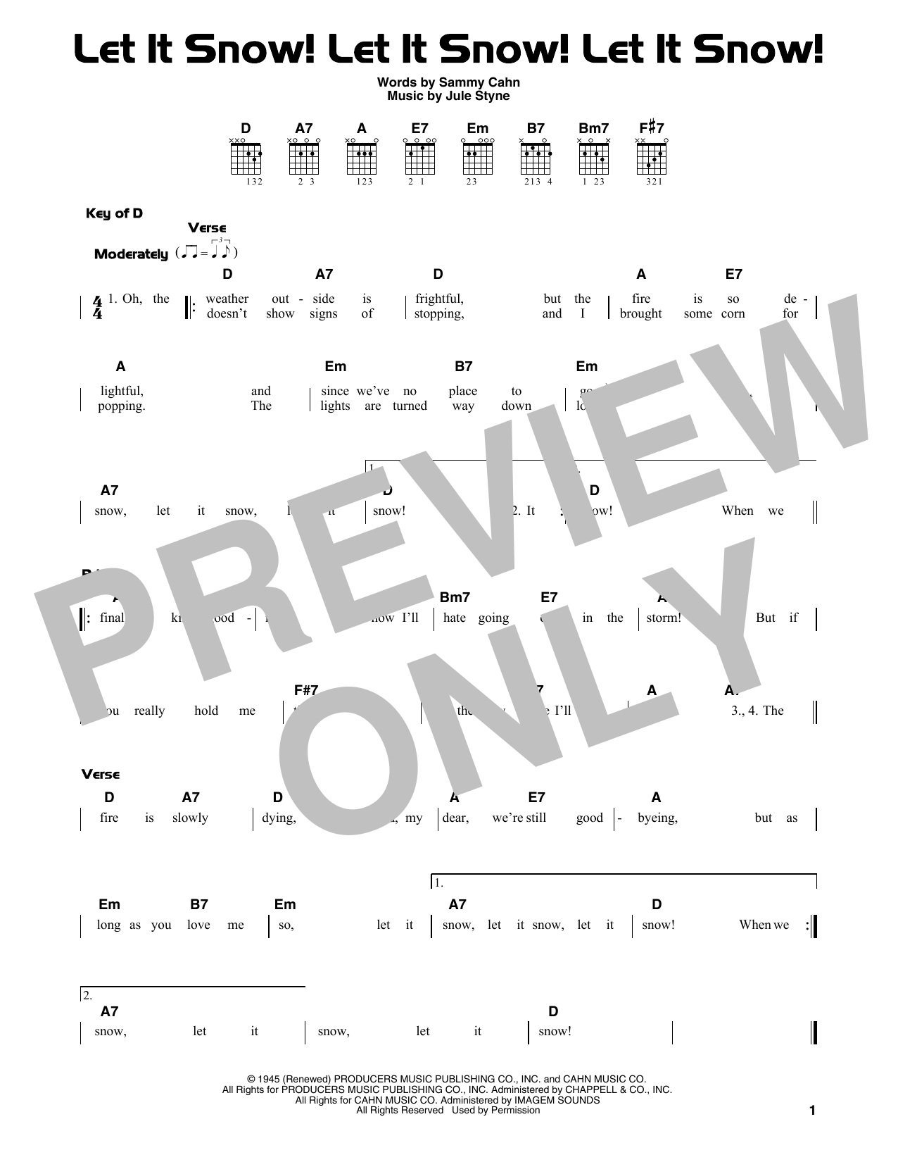 Product gallery: Page 1 of 1 Let It Snow! Let It Snow! Let It Snow!, Sammy Cahn