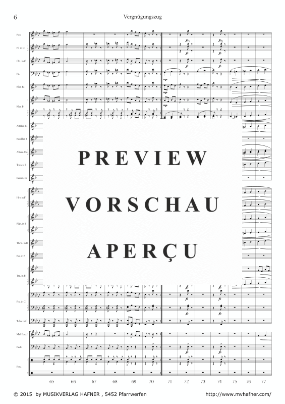 Product gallery: Page 11 of 11 Vergnügungszug, , (large wind orchestra)