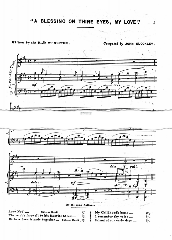 Produktgalerie: Seite 1 von 1 A Blessing On Thine Eyes My Love, John Blockley, Gesang, Klavier