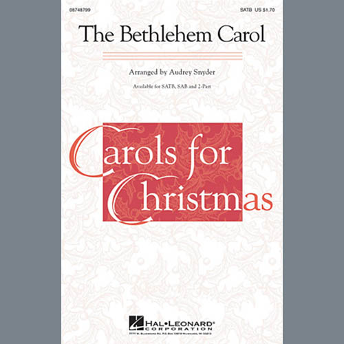 cover: The Bethlehem Carol, Audrey Snyder, Chor
