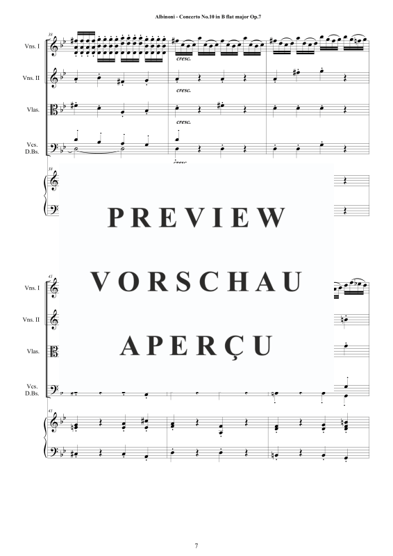 Product gallery: Page 8 of 11 Concerto No.10 in B-Dur Op.7, , String Ensemble and Harpsichord