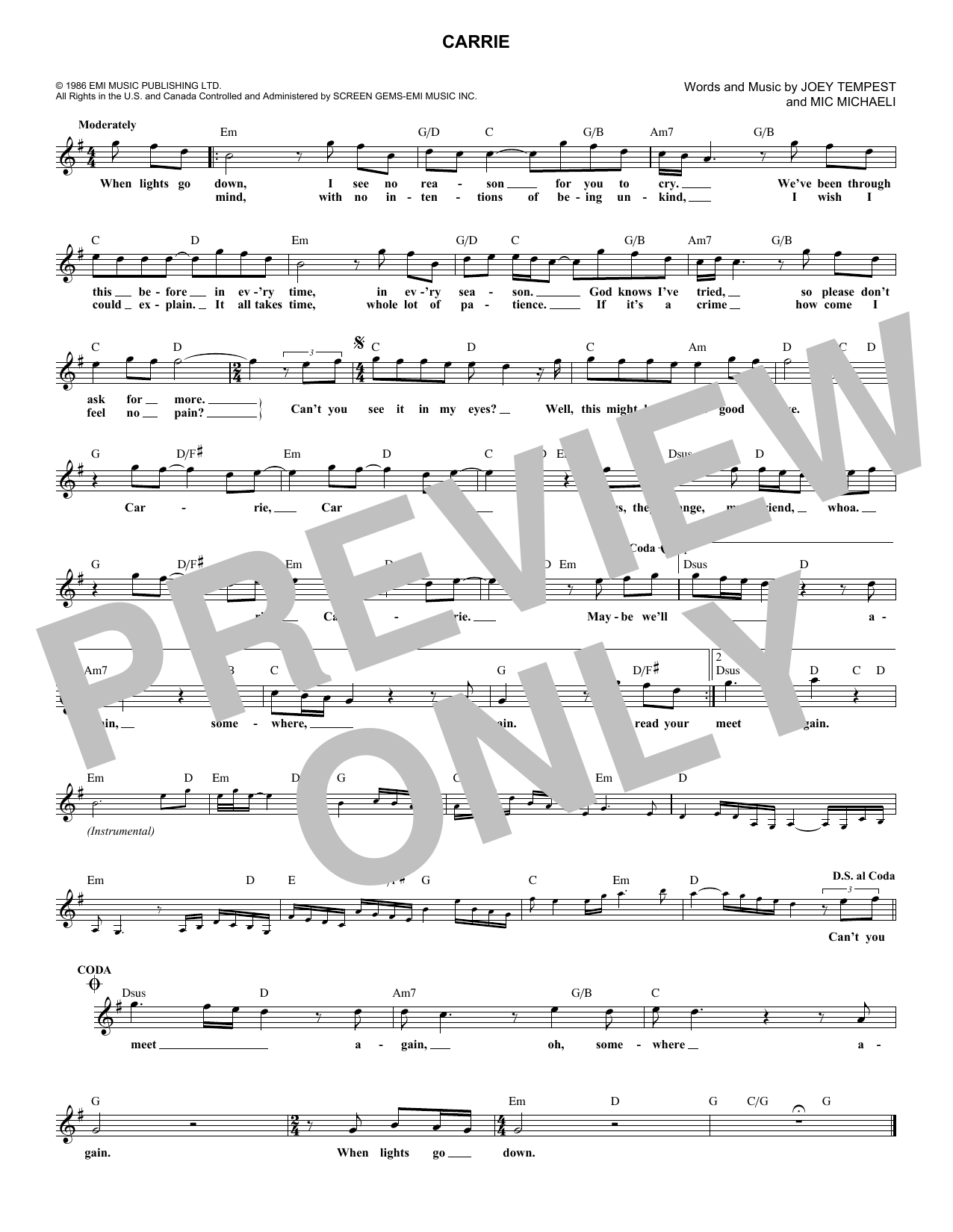 Produktbild zu: Carrie