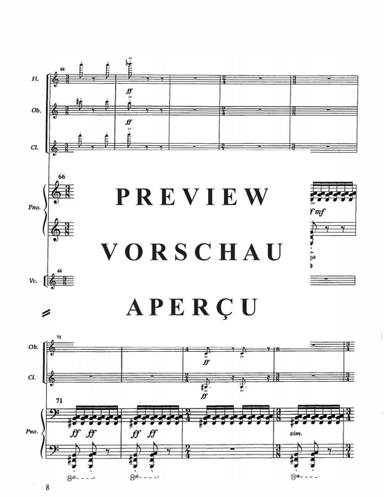 Product gallery: Page 11 of 21 Short Story , , (flute, clarinet, oboe, cello and piano)