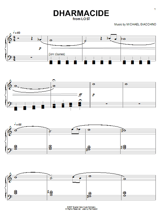 Product gallery: Page 1 of 1 Dharmacide, Michael Giacchino