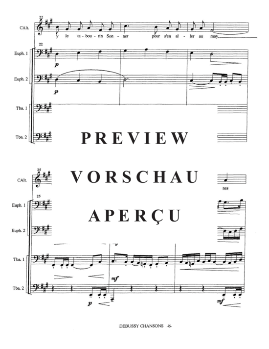 Product gallery: Page 10 of 21 Trois Chansons , , (Tuba Quartett EETT)