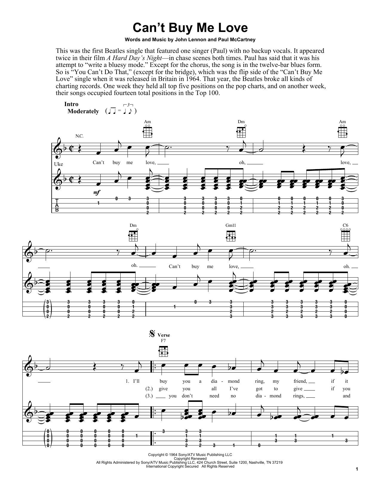 Product gallery: Page 1 of 1 Can't Buy Me Love, The Beatles