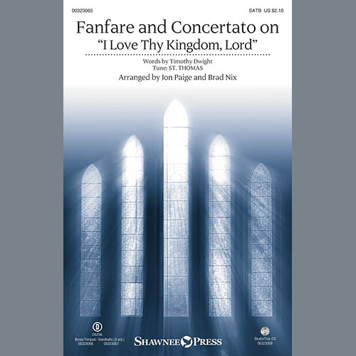 cover: Fanfare And Concertato On "I Love Thy Kingdom, Lord" (arr. Jon Paige and Brad Nix), Timothy Dwight