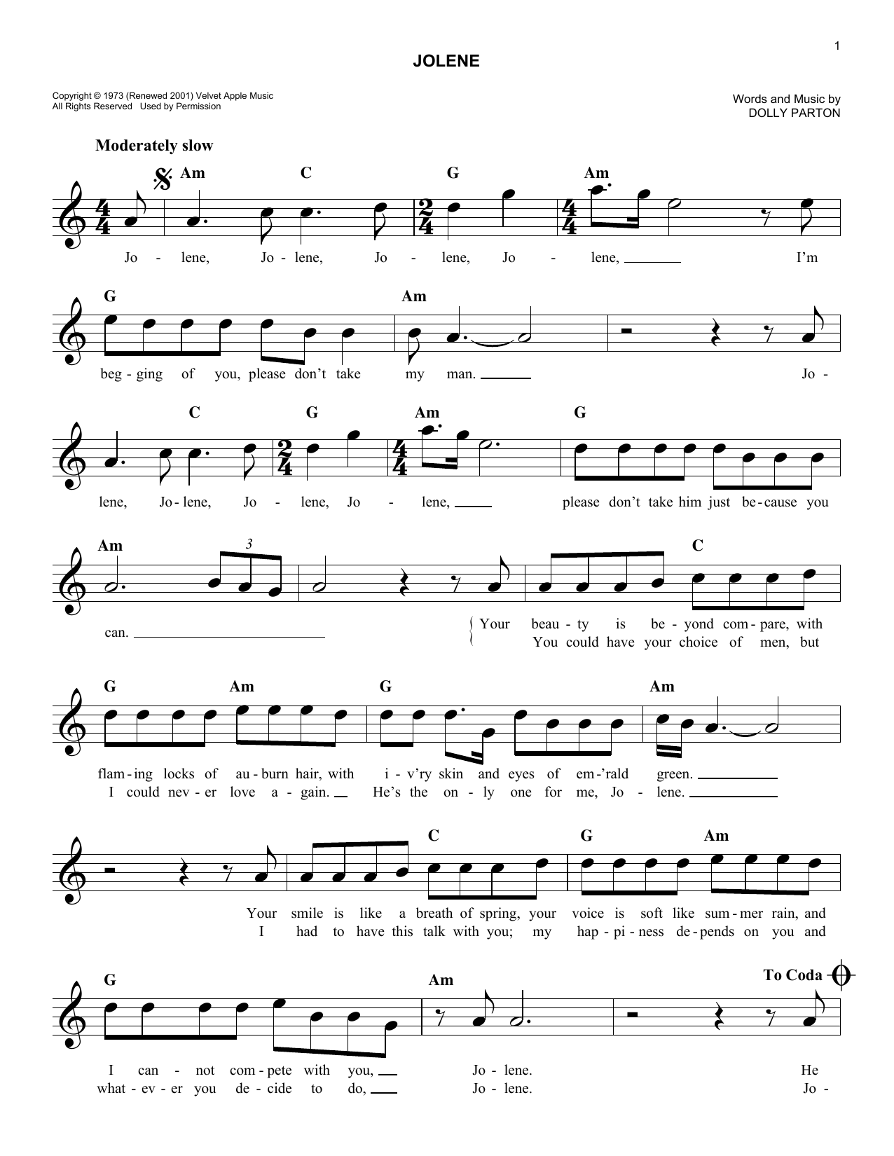 Produktgalerie: Seite 1 von 1 Jolene, Dolly Parton