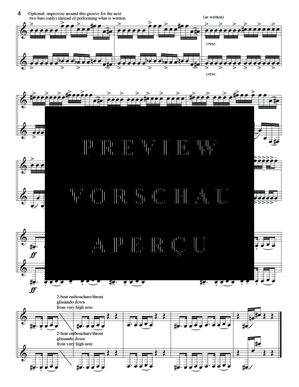 gallery: and the Beast shall Dance, , Bassklarinettenduett