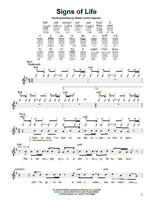 Product gallery: Page 1 of 1 Signs Of Life, Steven Curtis Chapman