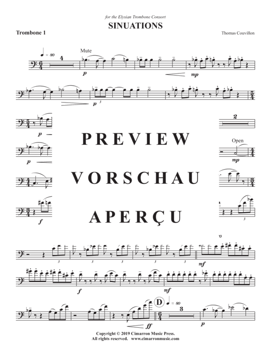 Product gallery: Page 7 of 14 Sinuations , , (Trombone Quartet)