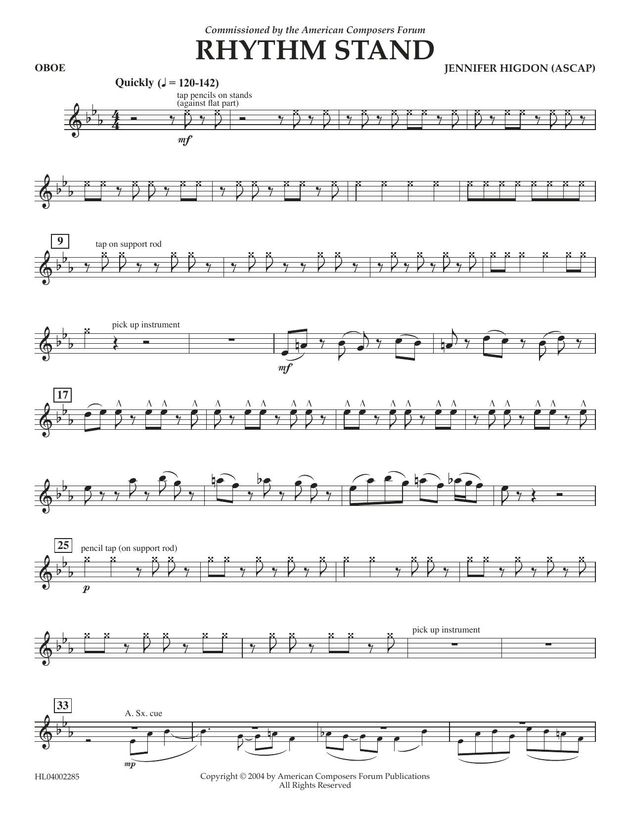 Produktbild zu: Rhythm Stand - Oboe