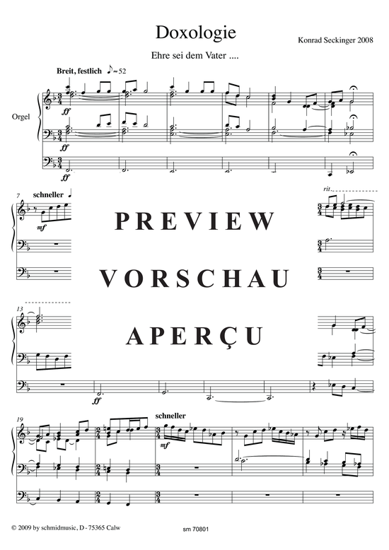 Product gallery: Page 4 of 16 Doxologie, 4 Sätze , , (Orgel Solo)