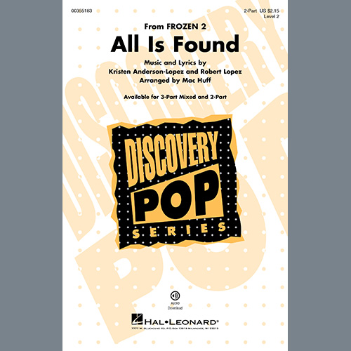 cover: All Is Found (from Disney's Frozen 2) (arr. Mac Huff), Evan Rachel Wood