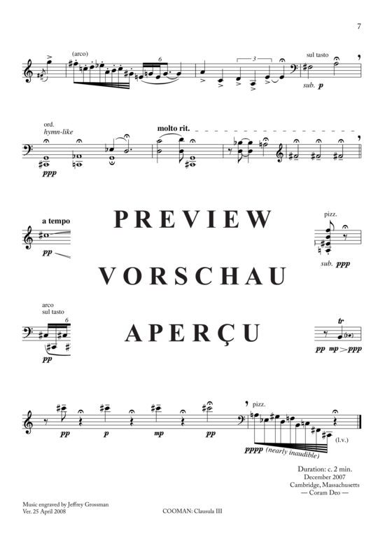 Produktgalerie: Seite 8 von 8 Clausula 1-III , , (Violoncello Solo)