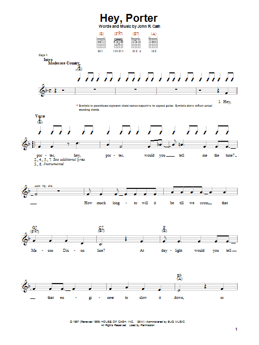 Product gallery: Page 1 of 1 Hey, Porter, Johnny Cash