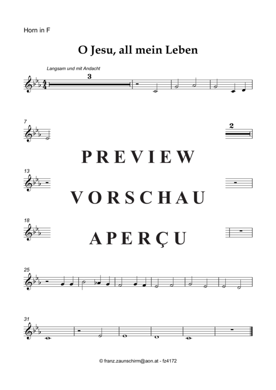 Product gallery: Page 5 of 8 O Jesu, all mein Leben bist du , , (horn in F + piano)