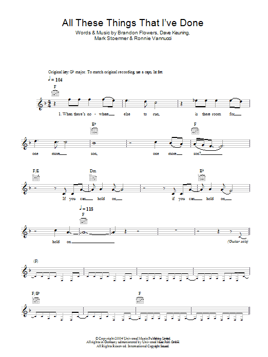 Produktbild zu: All These Things That I've Done