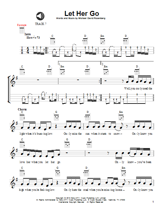 Product gallery: Page 1 of 1 Let Her Go, Passenger