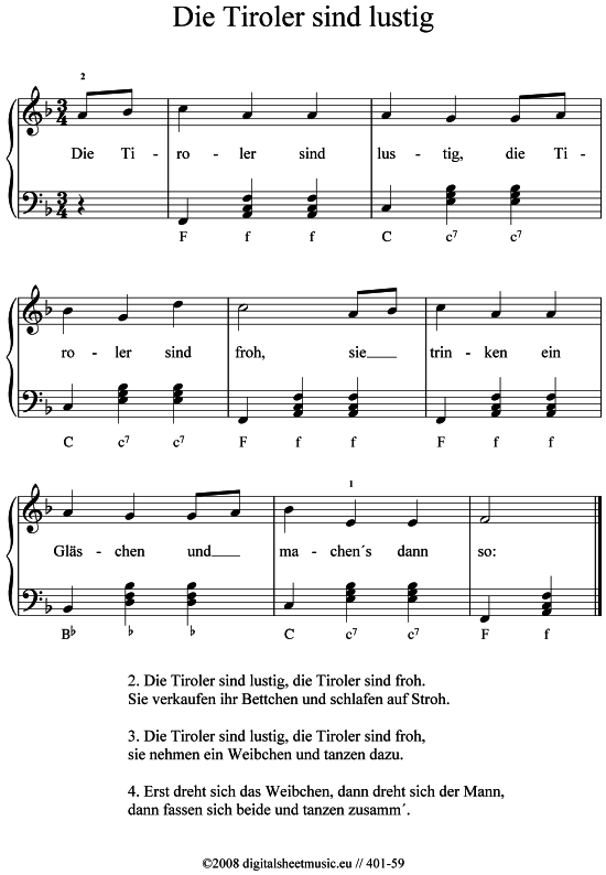 Product picture to: Die Tiroler sind lustig Volkslied