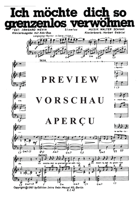 Produktgalerie: Seite 4 von 4 Ich möchte dich so grenzenlos verwöhnen, Bieler, 	Ernie, Klavier und Gesang