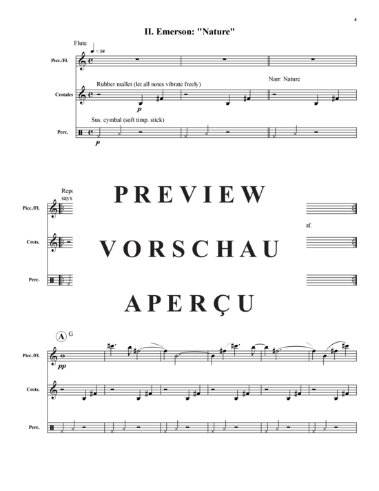 Product gallery: Page 6 of 21 Four New England Poems , , (flute + percussion)