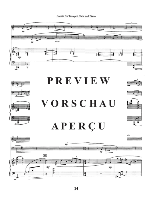 Produktgalerie: Seite 18 von 21 Sonata , , (Trompete in Bb/C, Tuba + Klavier)